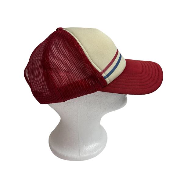 JUNK FOOD Party in the USA Retro Mesh SnapBack Hat Cap Adult One Size Red White - Picture 4 of 8